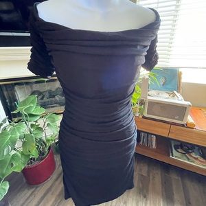 Black Ruched formal/cocktail dress